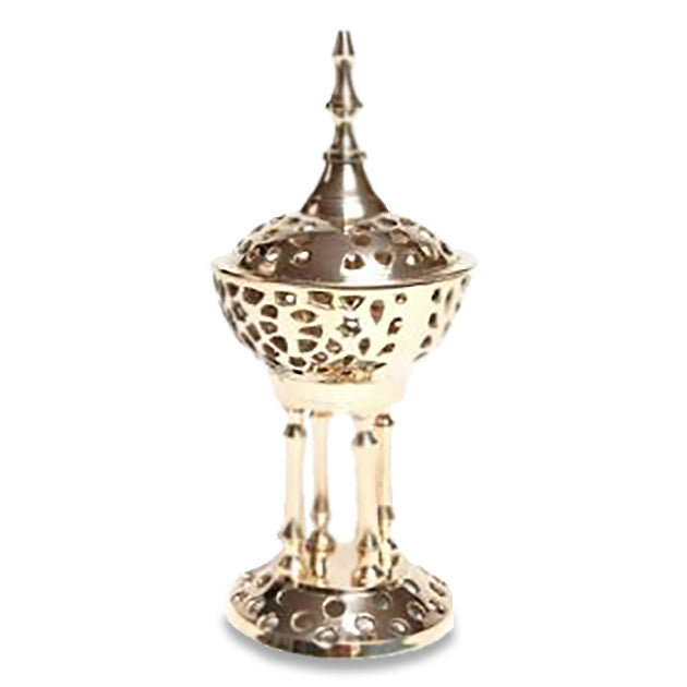 Byzantine Brass Incense Burner (8"H)